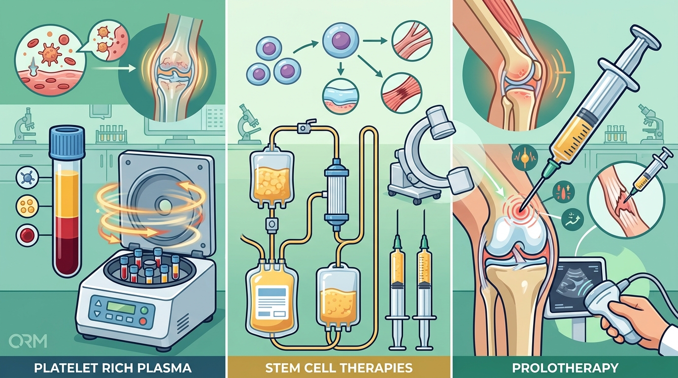 PRP vs Stem Cells vs Prolotherapy: Regenerative Comparison