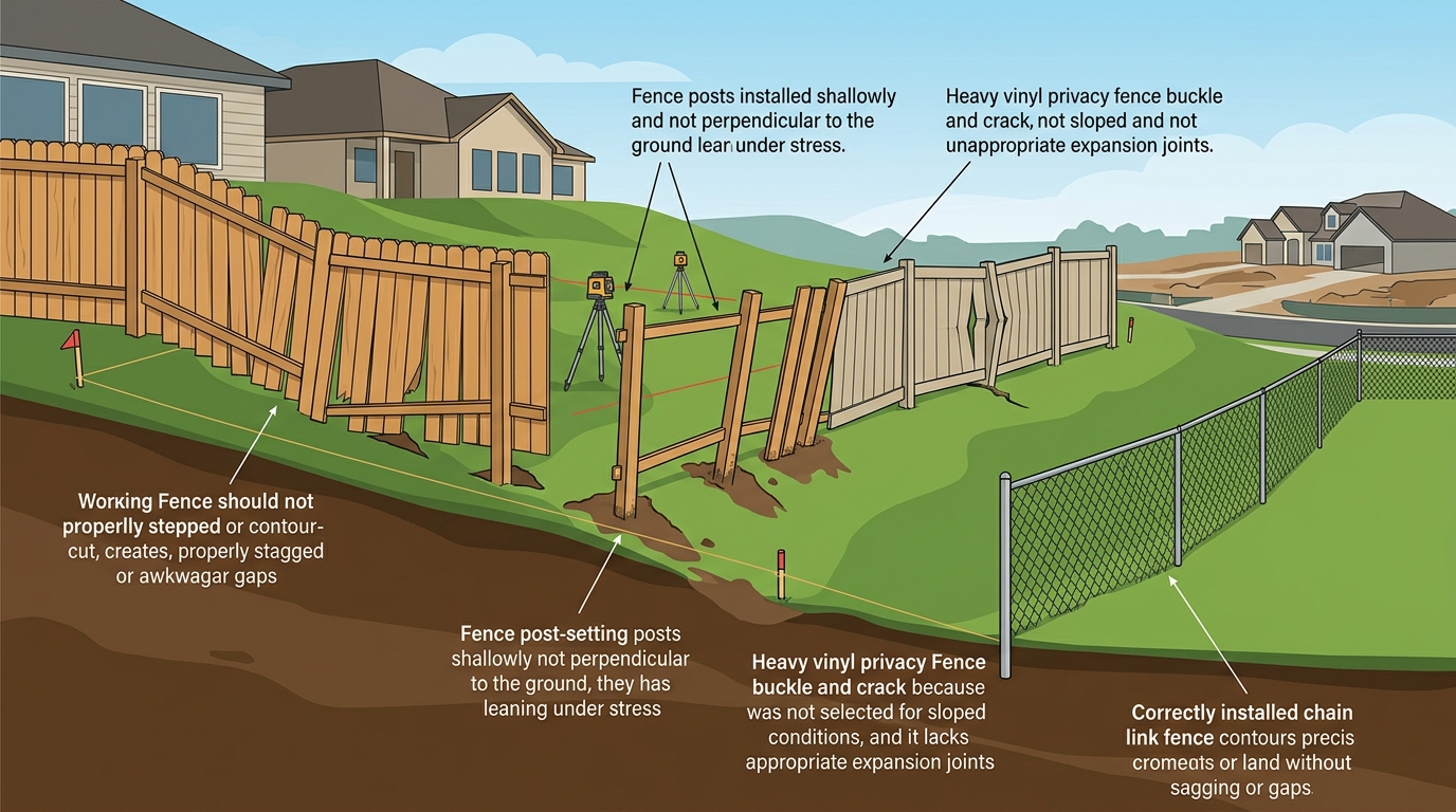 Common Fencing Mistakes on Uneven Fort Bend County Properties