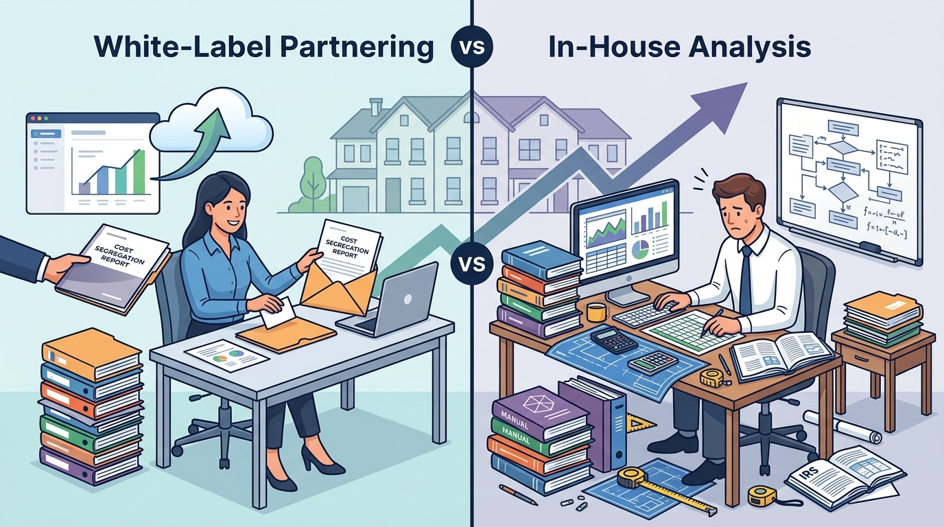 White-Label Cost Segregation: Partnering vs. In-House Analysis
