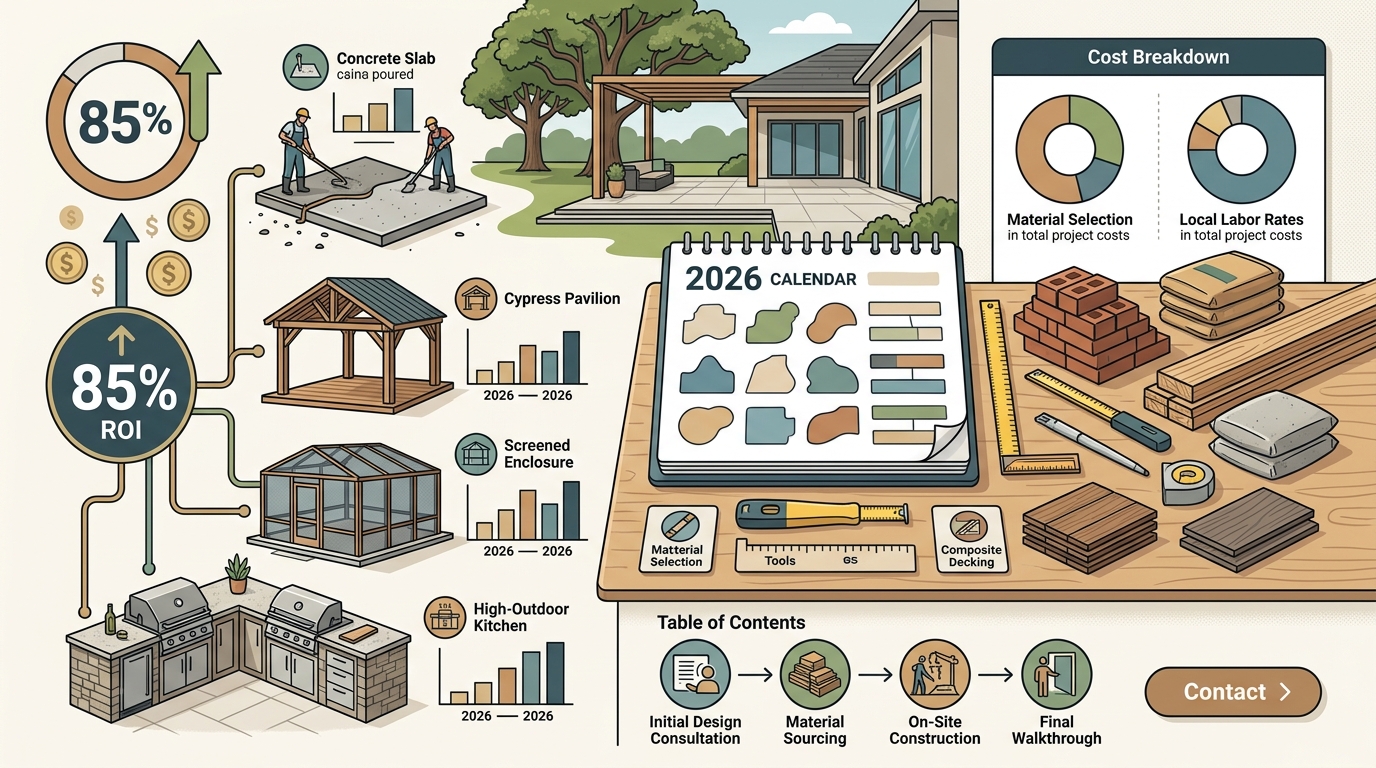 Acadiana Patio & Construction Costs: 2026 Pricing Guide