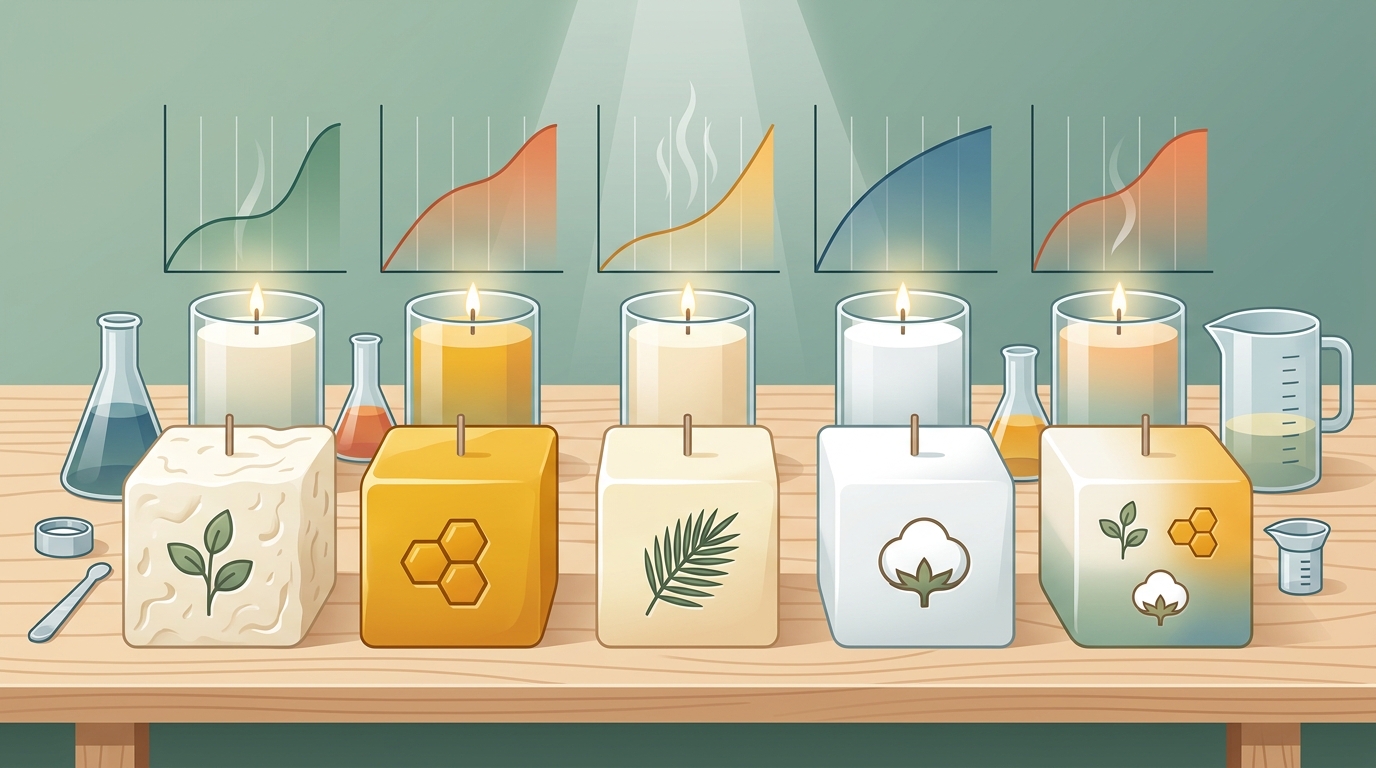 Candle Wax Comparison: Soy, Beeswax, Coconut & More