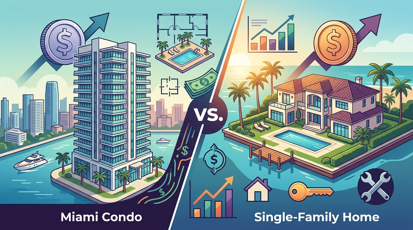 Miami Condo vs. Single-Family Home: Which Investment Wins in 202
