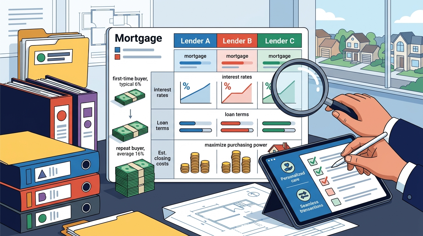 Comparing Mortgage Lenders and Loan Options in the Home Buying