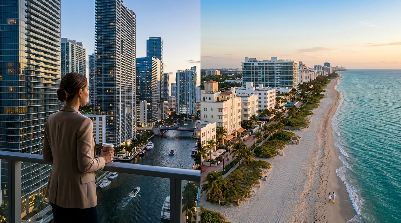 Miami Real Estate Comparison: Brickell vs. Miami Beach Condos
