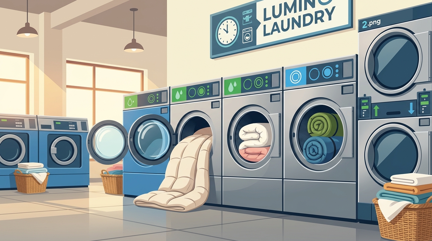 Choosing the Right Laundromat Machine for Heavy Blankets and Duv