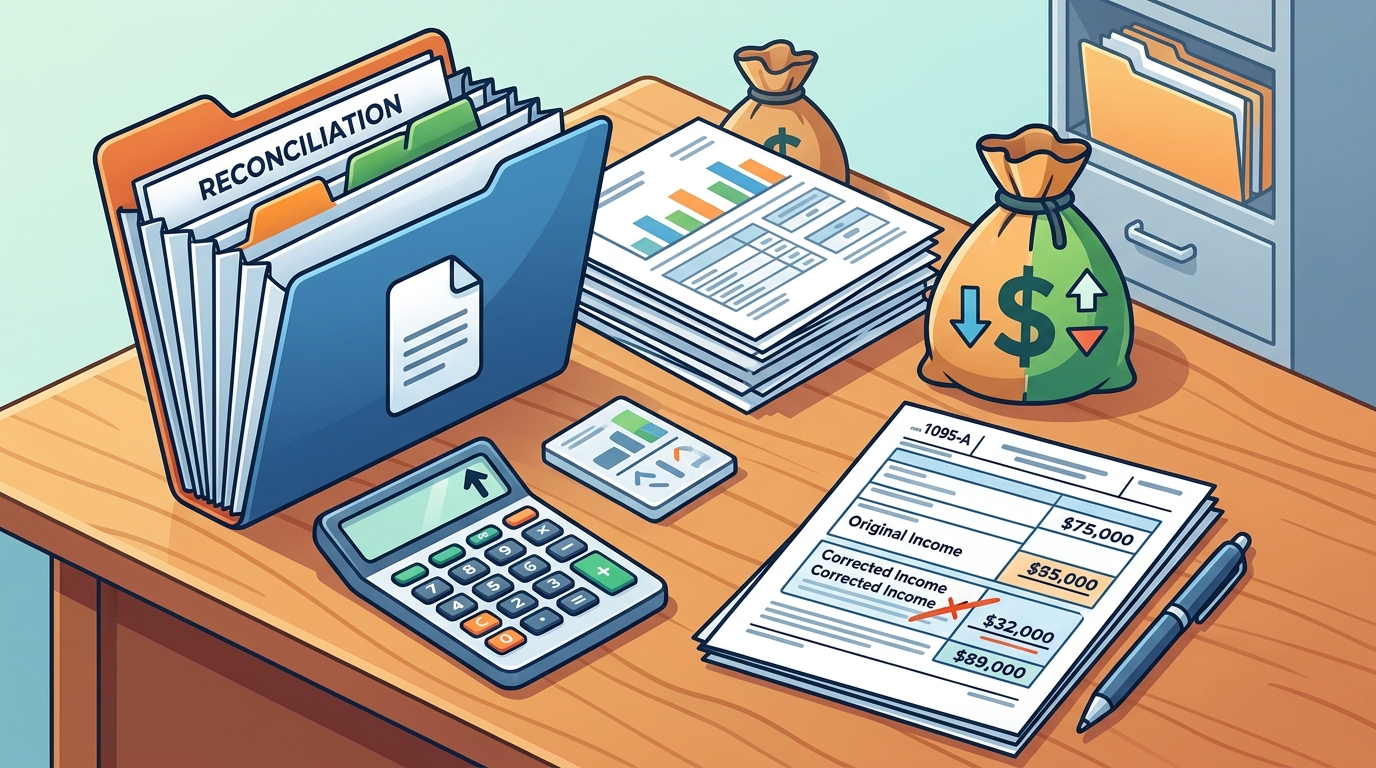 Tax Refund Changes From Corrected Health Insurance Income