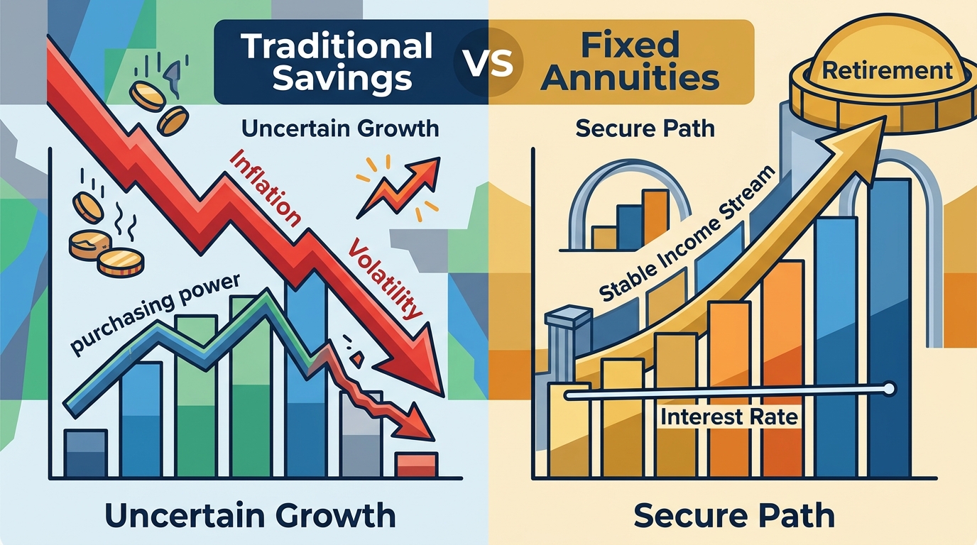 Comparing Fixed Annuities vs. Traditional Savings: A Secure Path
