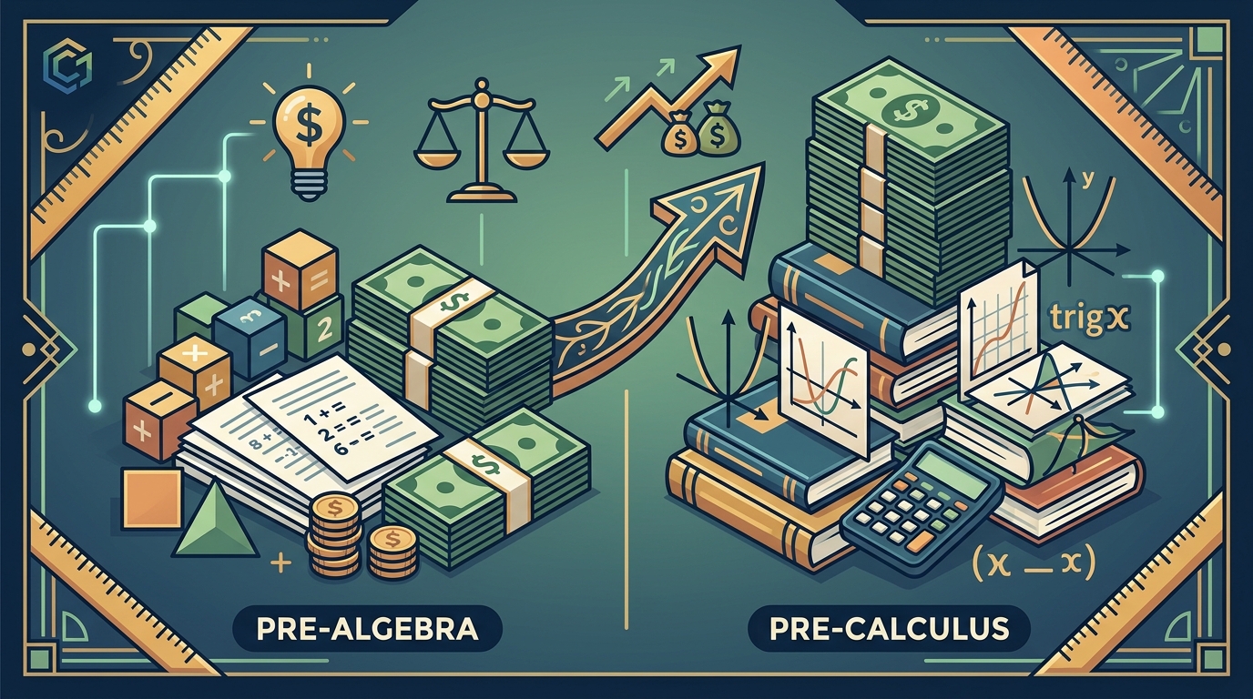 Virtual Math Tutoring Costs: Pre-Algebra vs Pre-Calculus Pricing