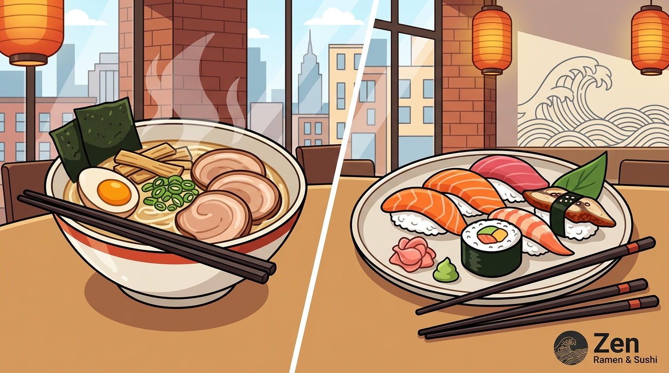 Authentic Ramen vs Sushi in Midtown Manhattan: Zen Guide