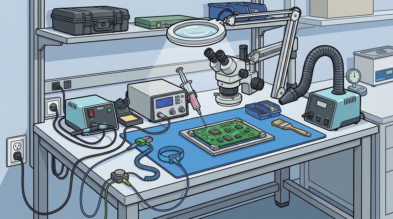 ESD Workstation Setup: Evaluating Essential Equipment for PCB