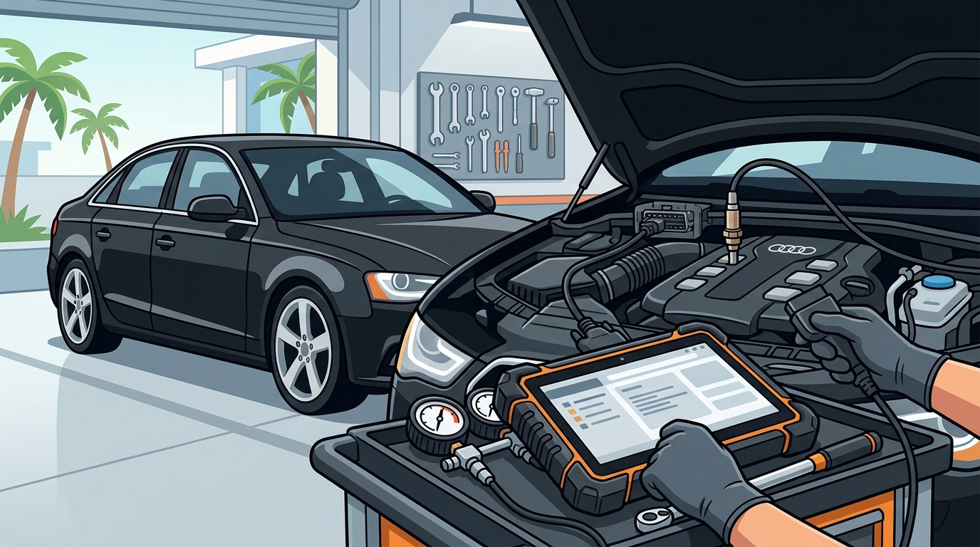 Pre-Purchase Inspection for Used Audi in North Miami Beach