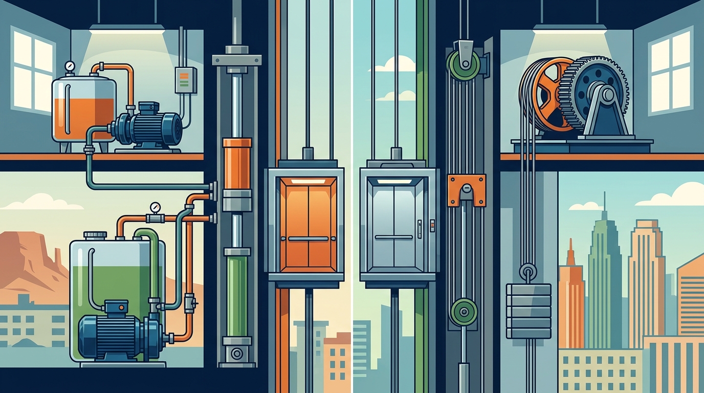 Hydraulic vs. Traction Elevators: Which Is Best for Nevada?