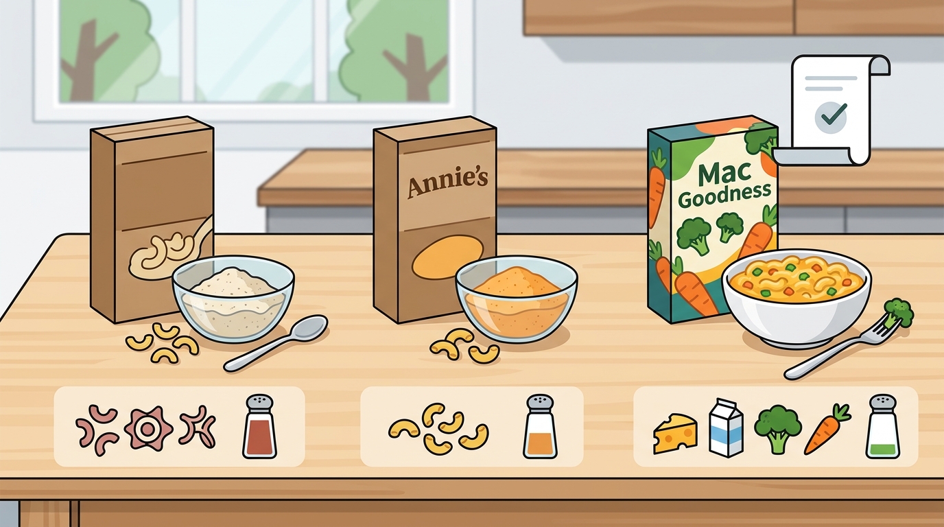 Clean Mac & Cheese Comparison: Mac Goodness vs. Annie's & Goodes