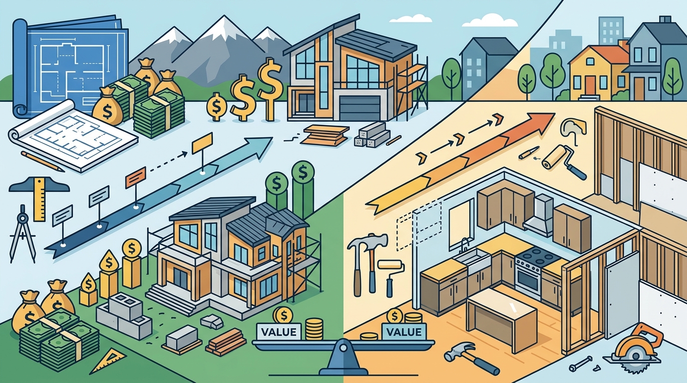 New Home Construction vs. Remodeling: Denver Cost & Timeline