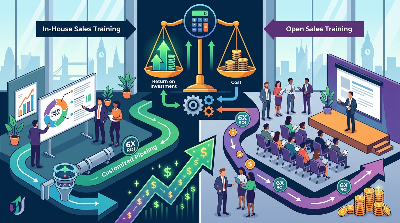 In-House vs Open Sales Training: Cost-Benefit Analysis