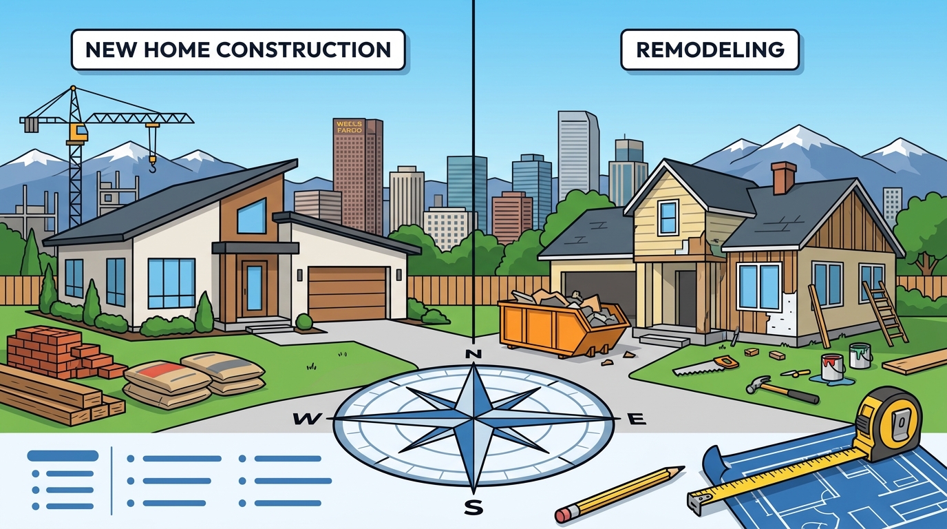 New Home Construction vs. Remodeling: Denver Comparison