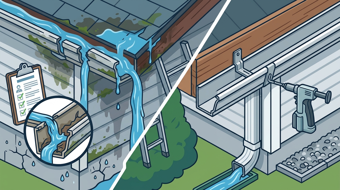 Step-by-Step Guide to Inspecting and Replacing Seamless Gutters