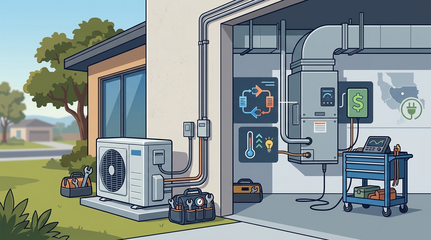 Install Energy-Efficient Heat Pump in San Jose Home