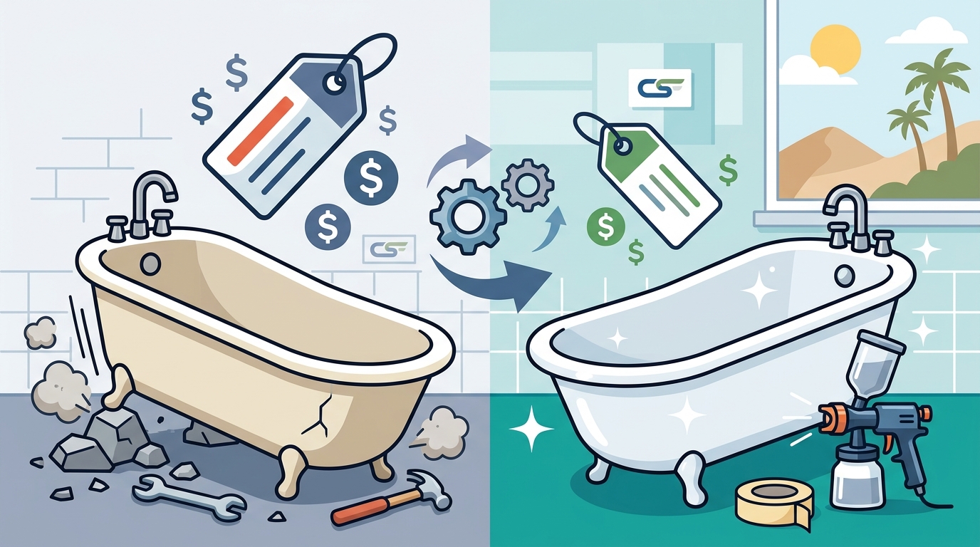 Bathtub Reglazing vs. Replacement: Cost Analysis for Corona Home