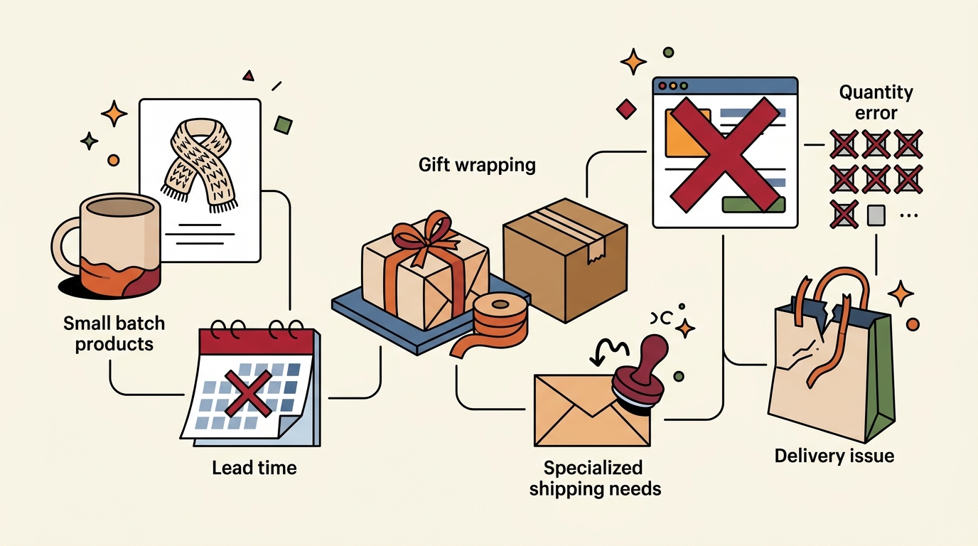 Common Mistakes When Ordering From Small Business Gift Shops