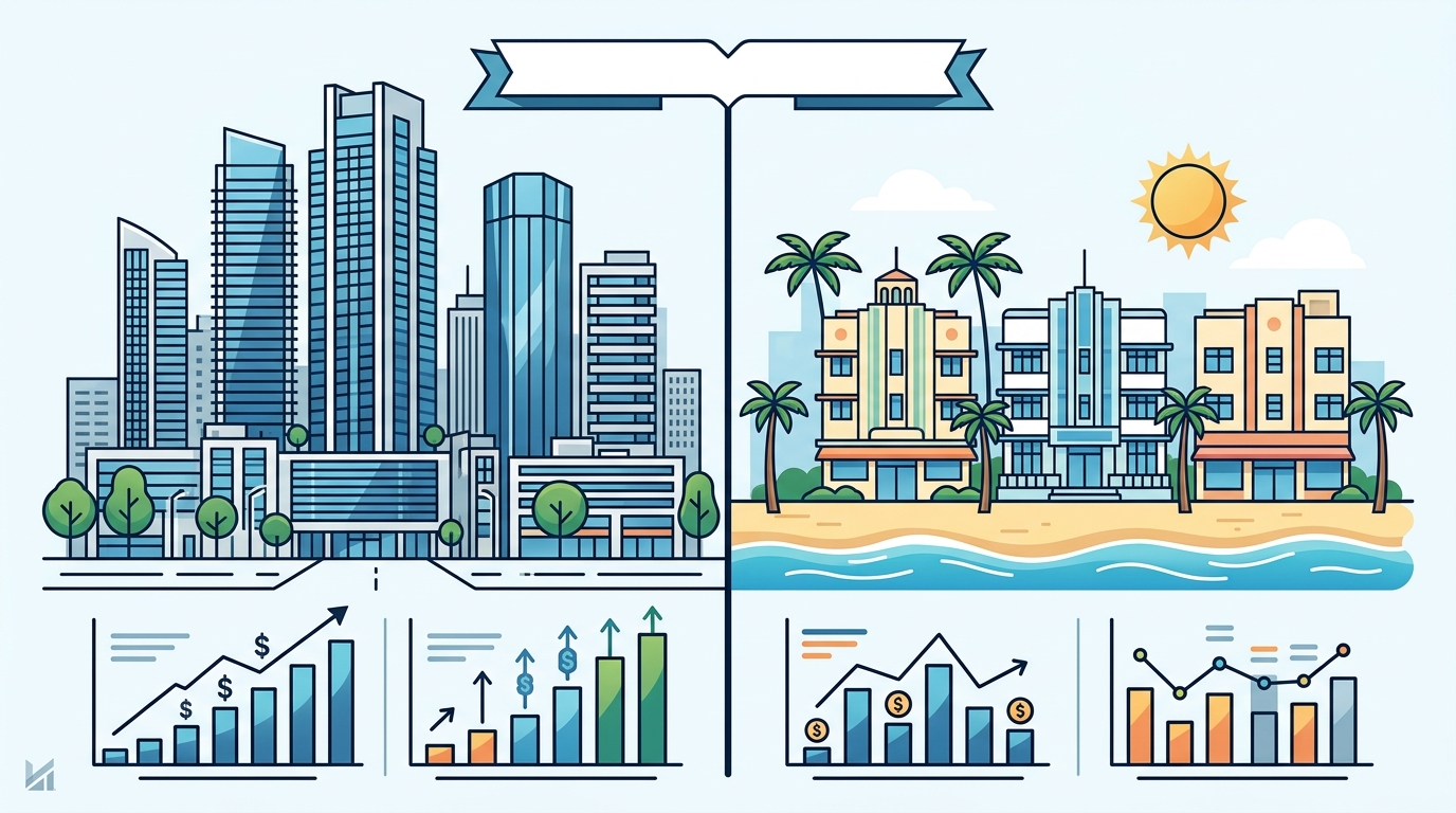 Comparing Miami Real Estate Markets: Brickell vs. Miami Beach