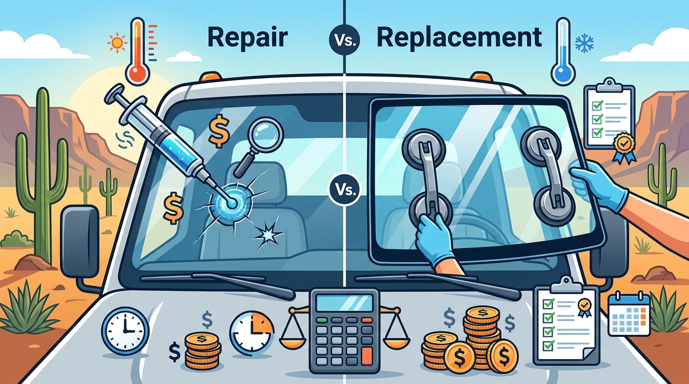 Windshield Repair vs Replacement: Which Option Saves You Money?