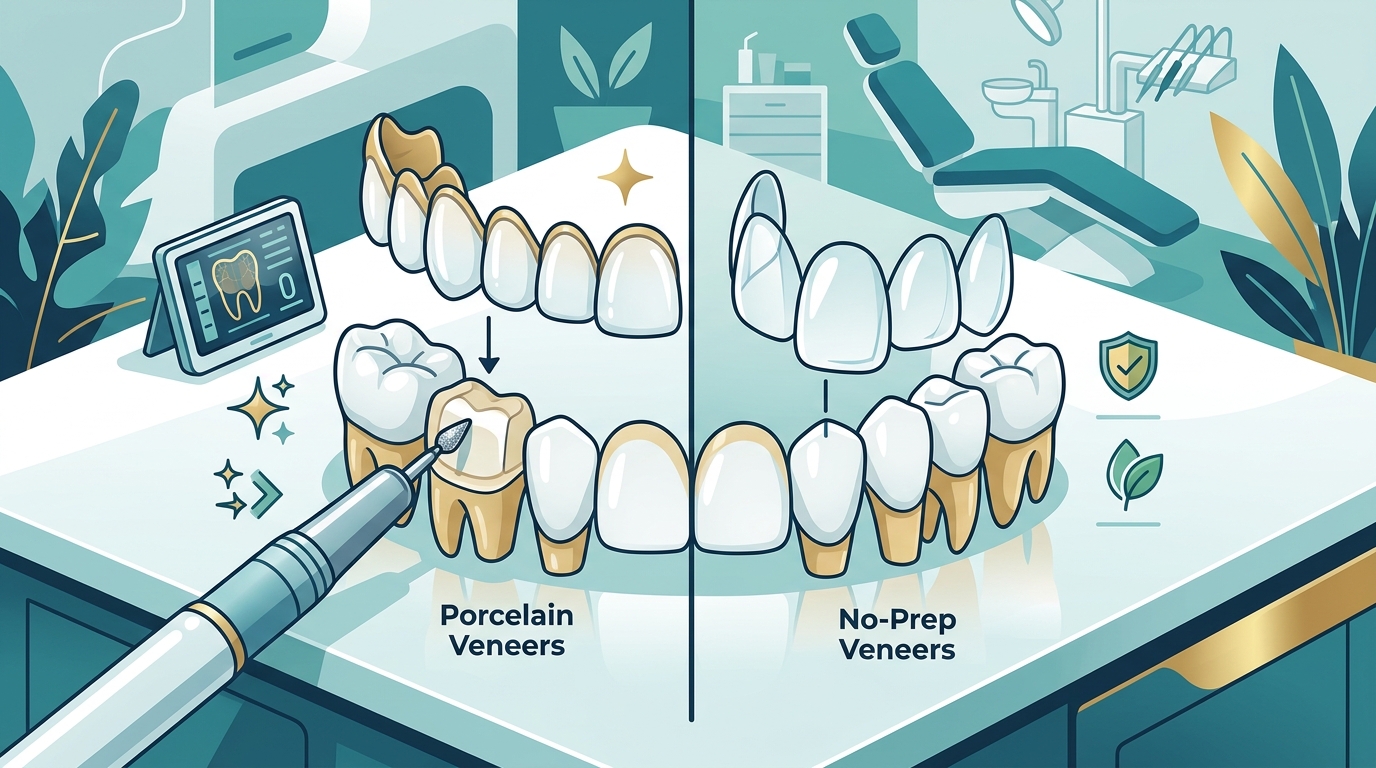Porcelain Veneers vs. No-Prep Veneers: Which Is Right for You?