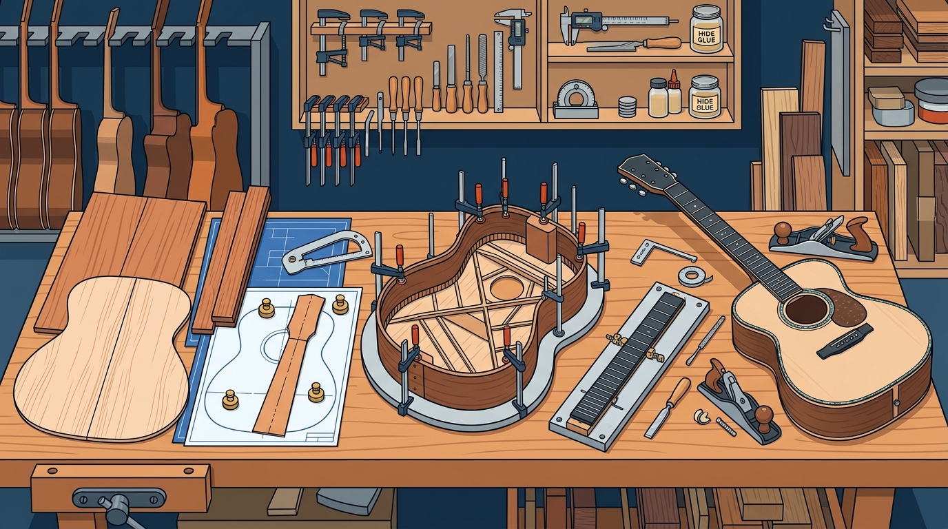 The Craftsmanship Process Behind Custom Acoustic Guitar Building