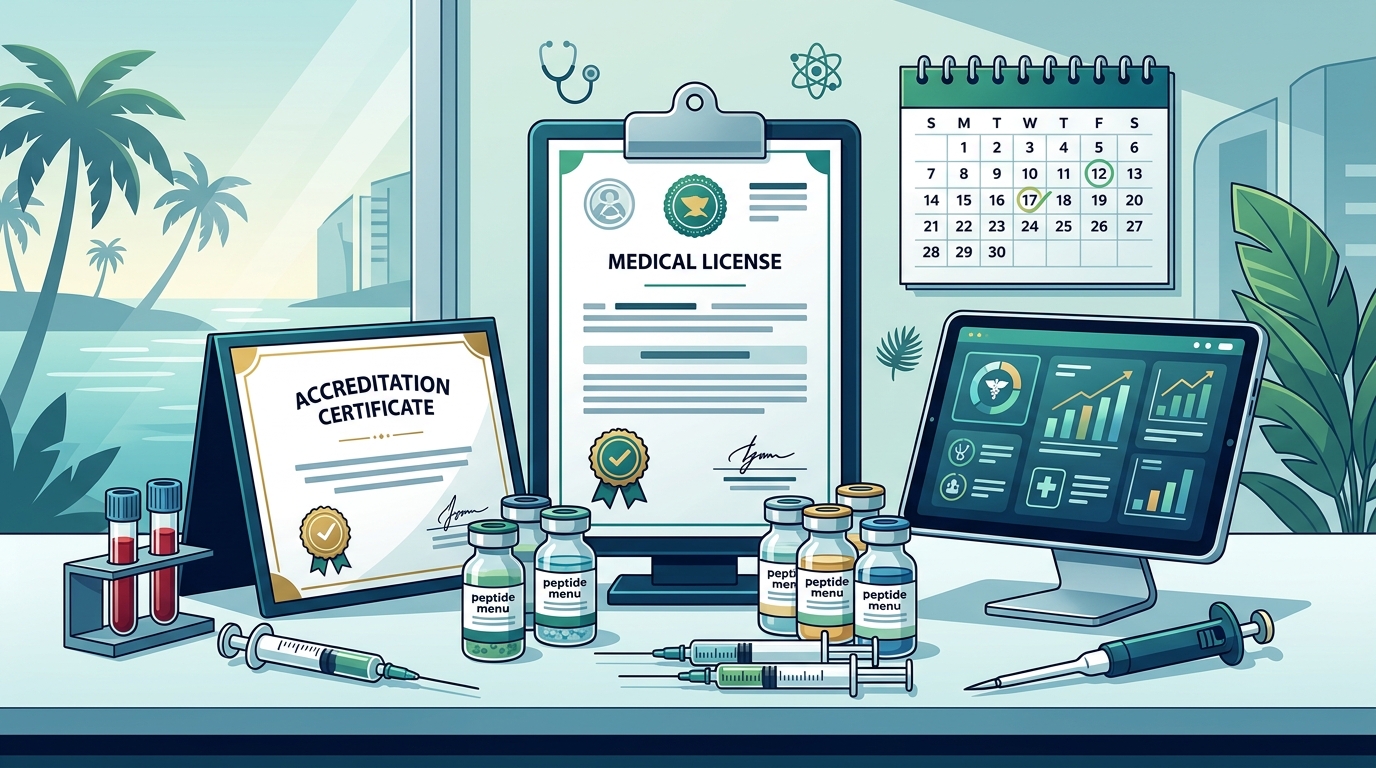 Key Credentials to Verify in a Miami Peptide Therapy Provider
