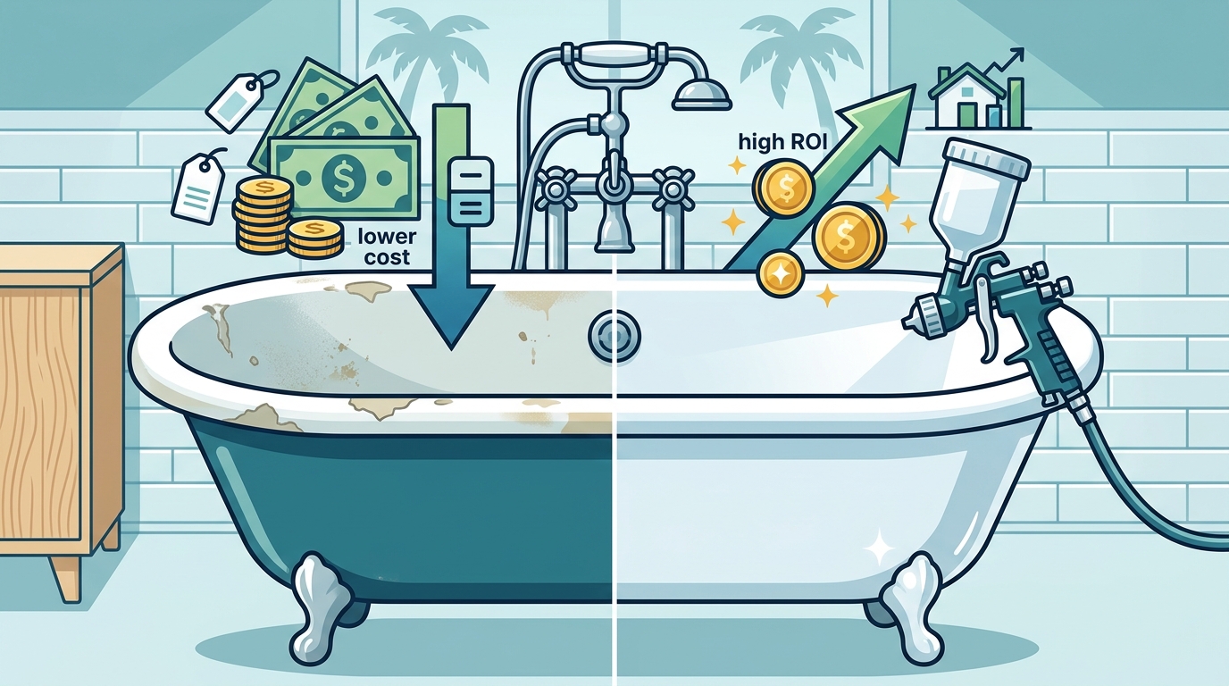Porcelain Tub Refinishing Costs and ROI in Corona, CA