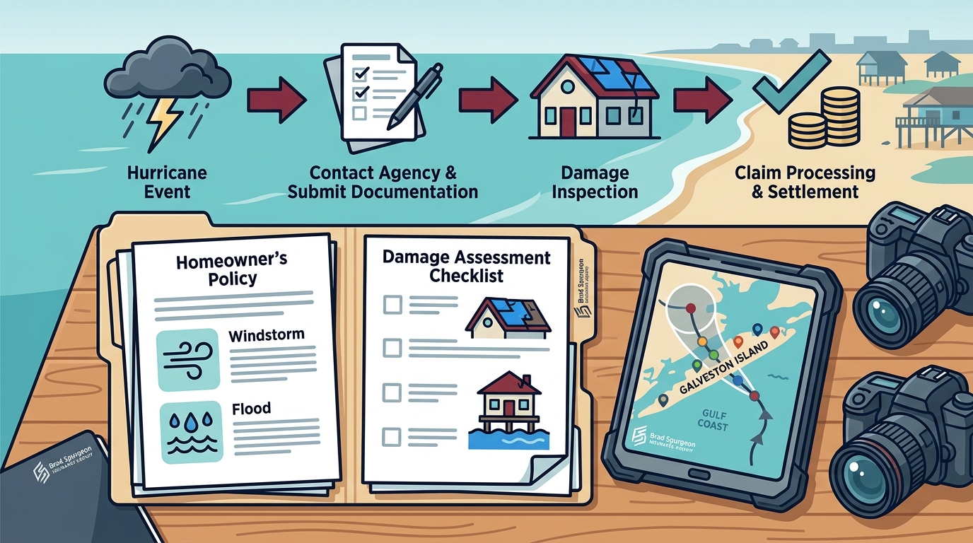 Filing a Hurricane Damage Claim on Your Galveston Home