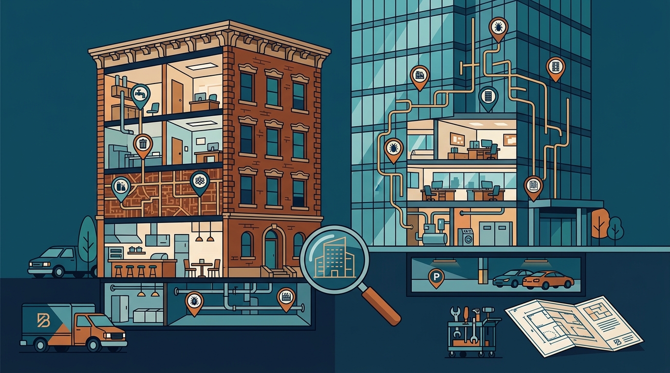 Building-by-Building Pest Control Coverage Framework for NYC