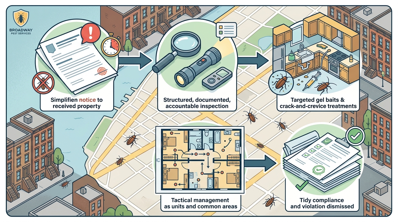 Step-by-Step Process for Resolving an HPD Cockroach Violation