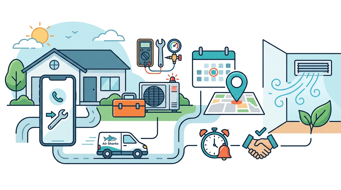 Step-by-Step Guide to Scheduling HVAC Repair With Air Sharks
