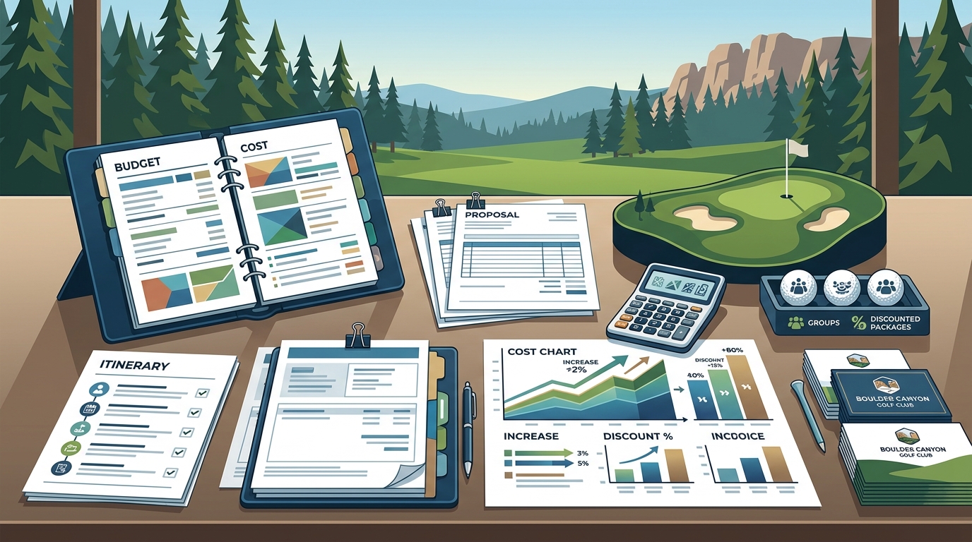 Group Golf Tournament Pricing & Budget Planning at Boulder