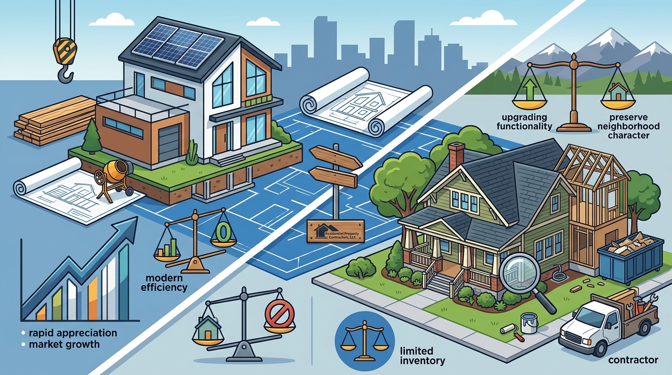 New Home Construction vs. General Remodeling: Which Denver Path?