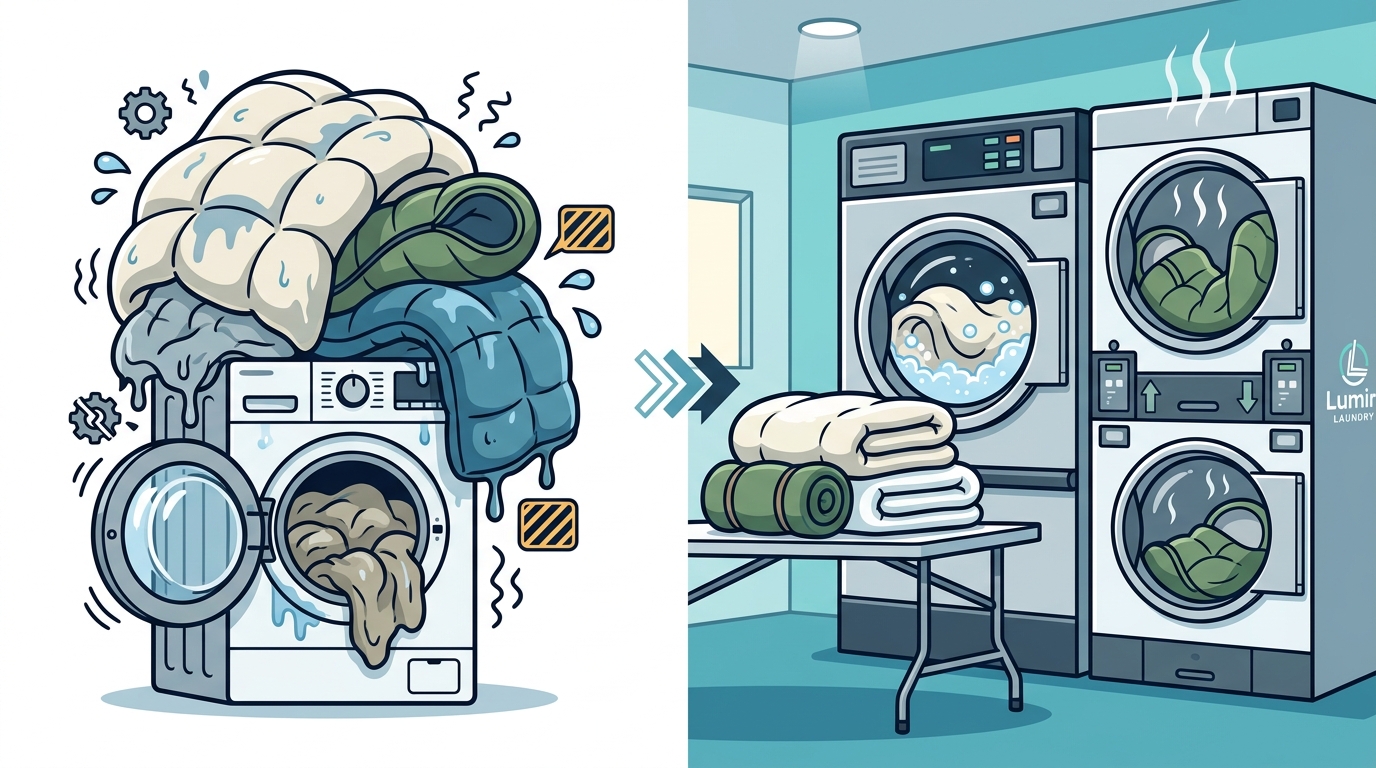 Common Mistakes When Washing Heavy Blankets and Sleeping Bags