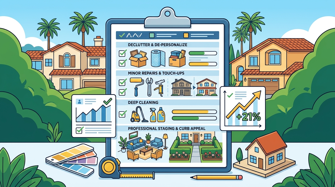 Step-by-Step Home Preparation Checklist for North Tustin Sellers