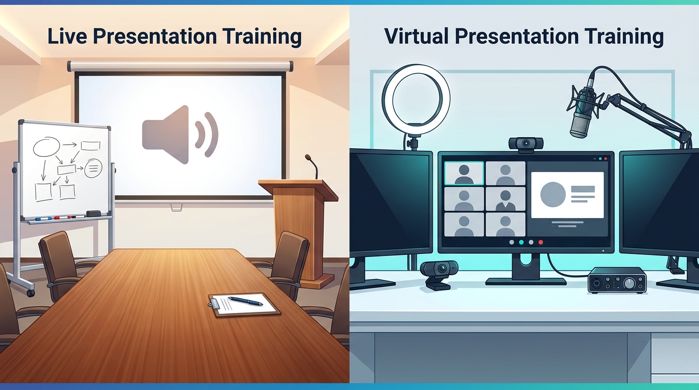 Live vs. Virtual Presentation Training: Which Delivers Better?