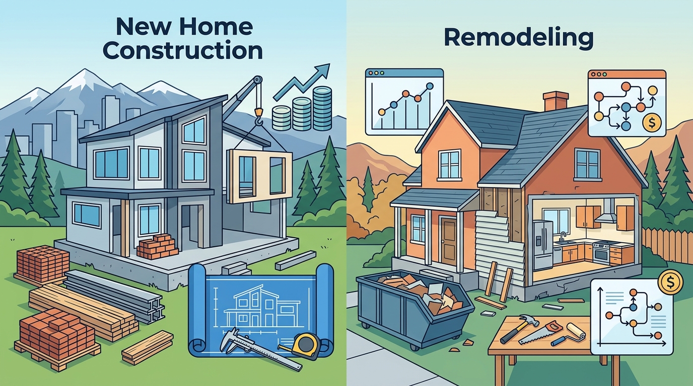 New Home Construction vs. Remodeling: Denver Comparison