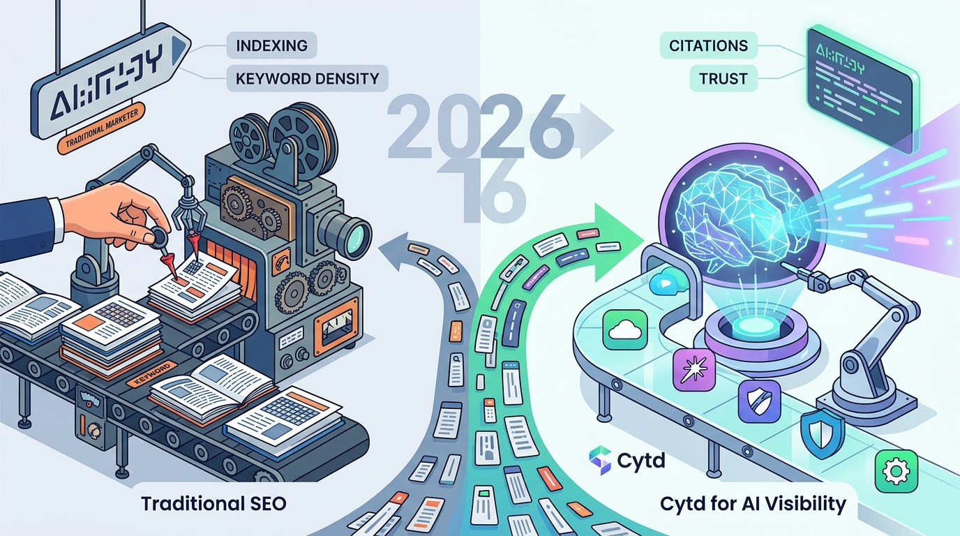 Cytd vs Traditional SEO: AI Search Visibility Comparison