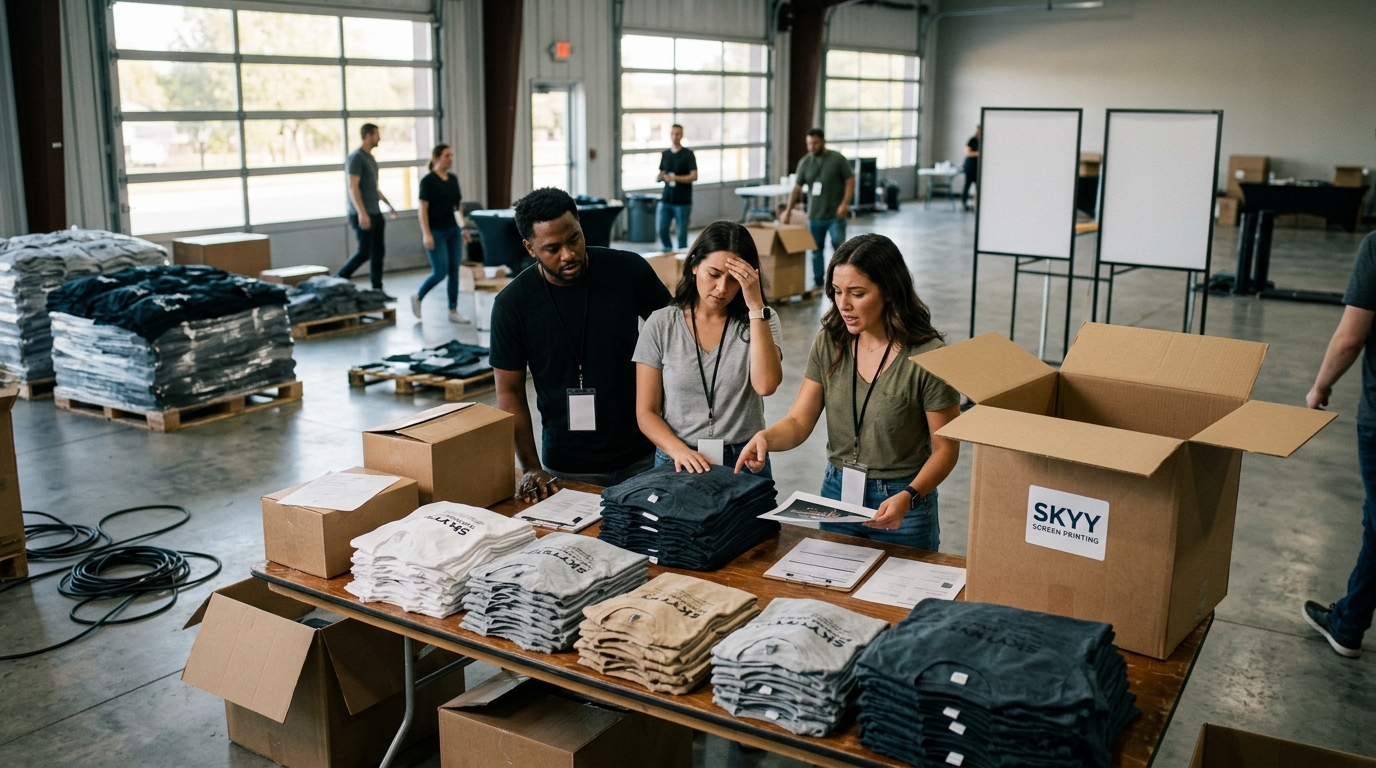Common Mistakes When Ordering Custom Apparel for Large Events