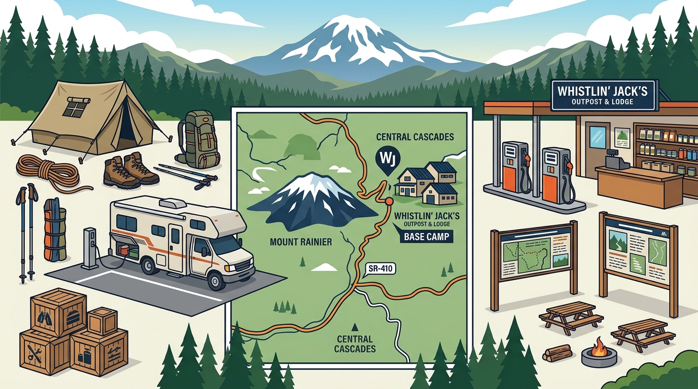 Base Camp Setup: Whistlin' Jack's Guide to Mount Rainier