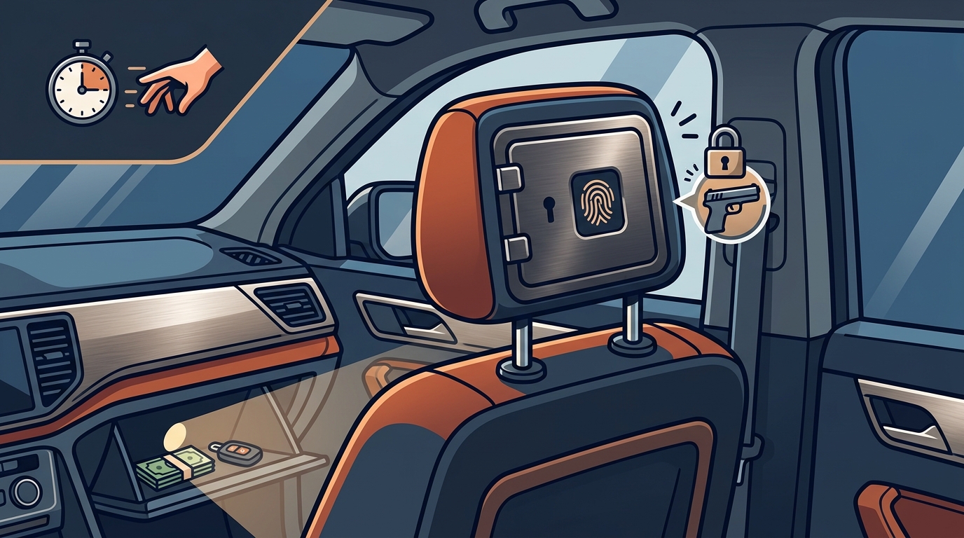 Top 7 Benefits of Hidden Headrest Safes for Vehicle Security