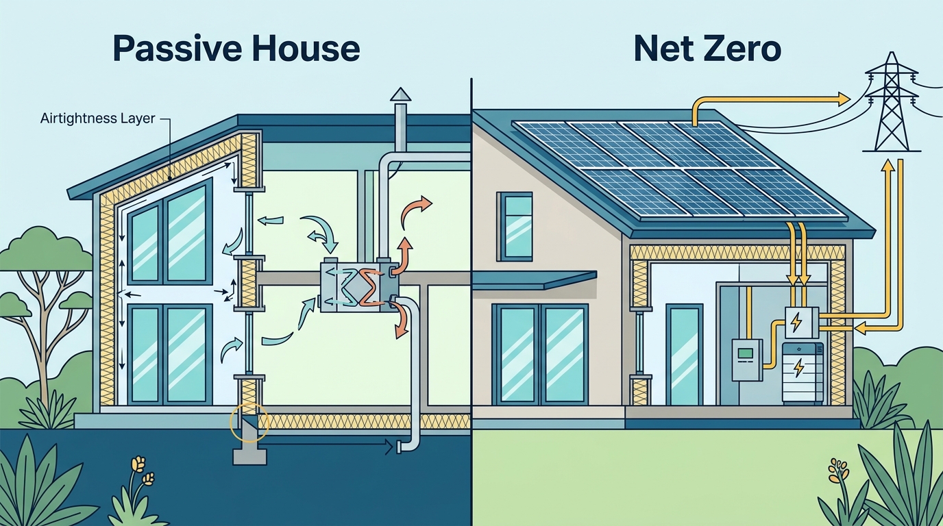 Evaluating High-Performance Homes: Passive House vs Net Zero