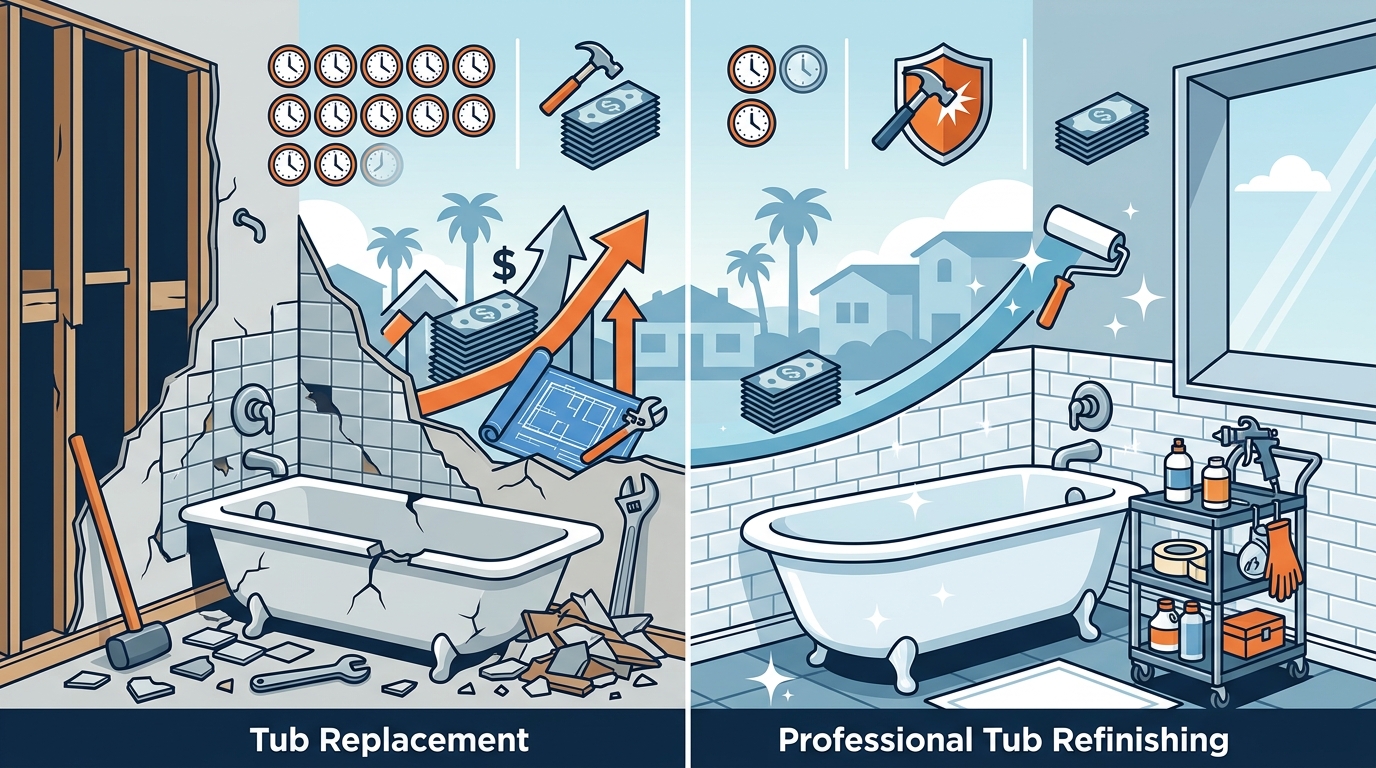 Comparing Tub Refinishing Options in Corona, CA: A 2026 Guide