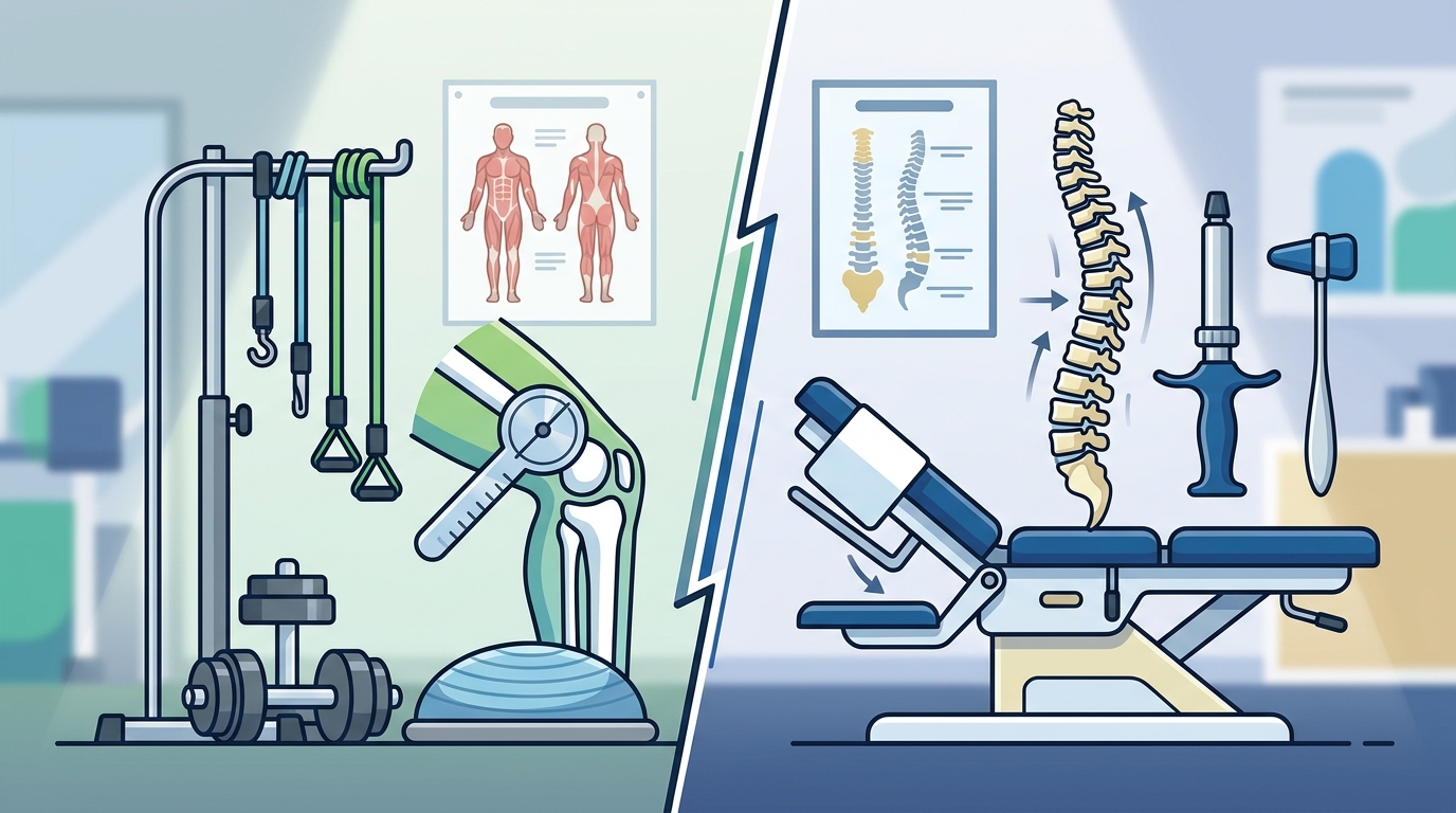 How to Determine If You Need Physical Therapy or Chiropractic