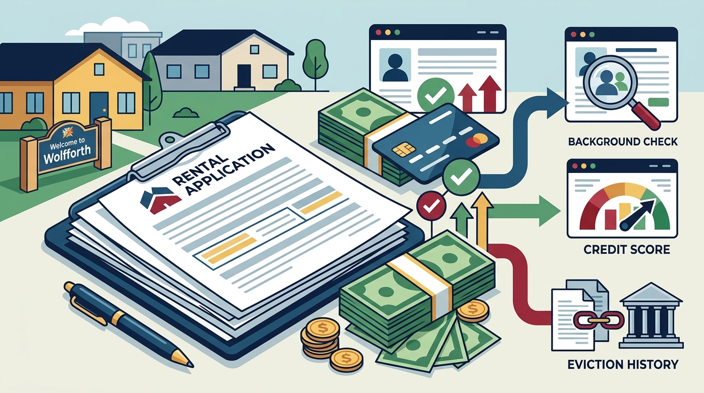 Rental Application Costs and Financial Requirements in Wolfforth