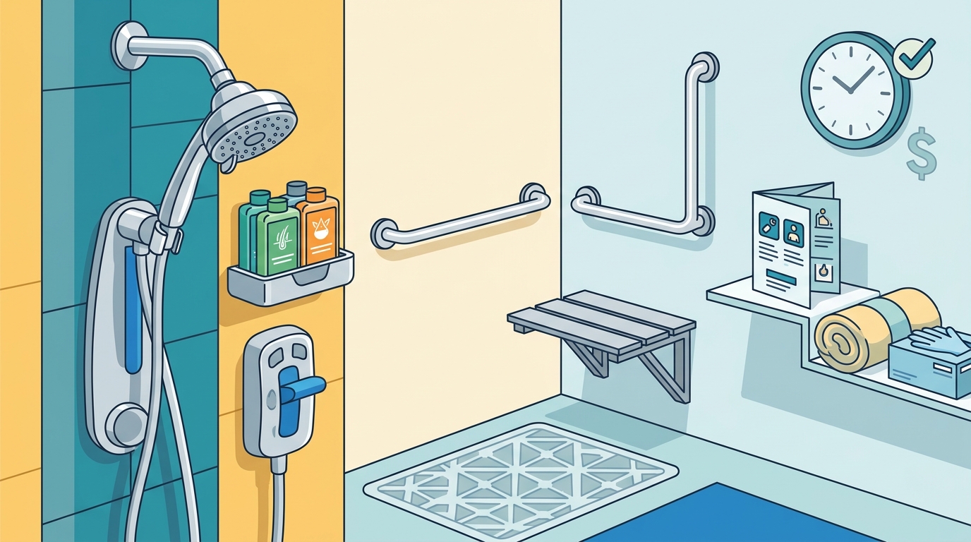 Cost-Effective Adaptive Shower Solutions for Family Caregivers