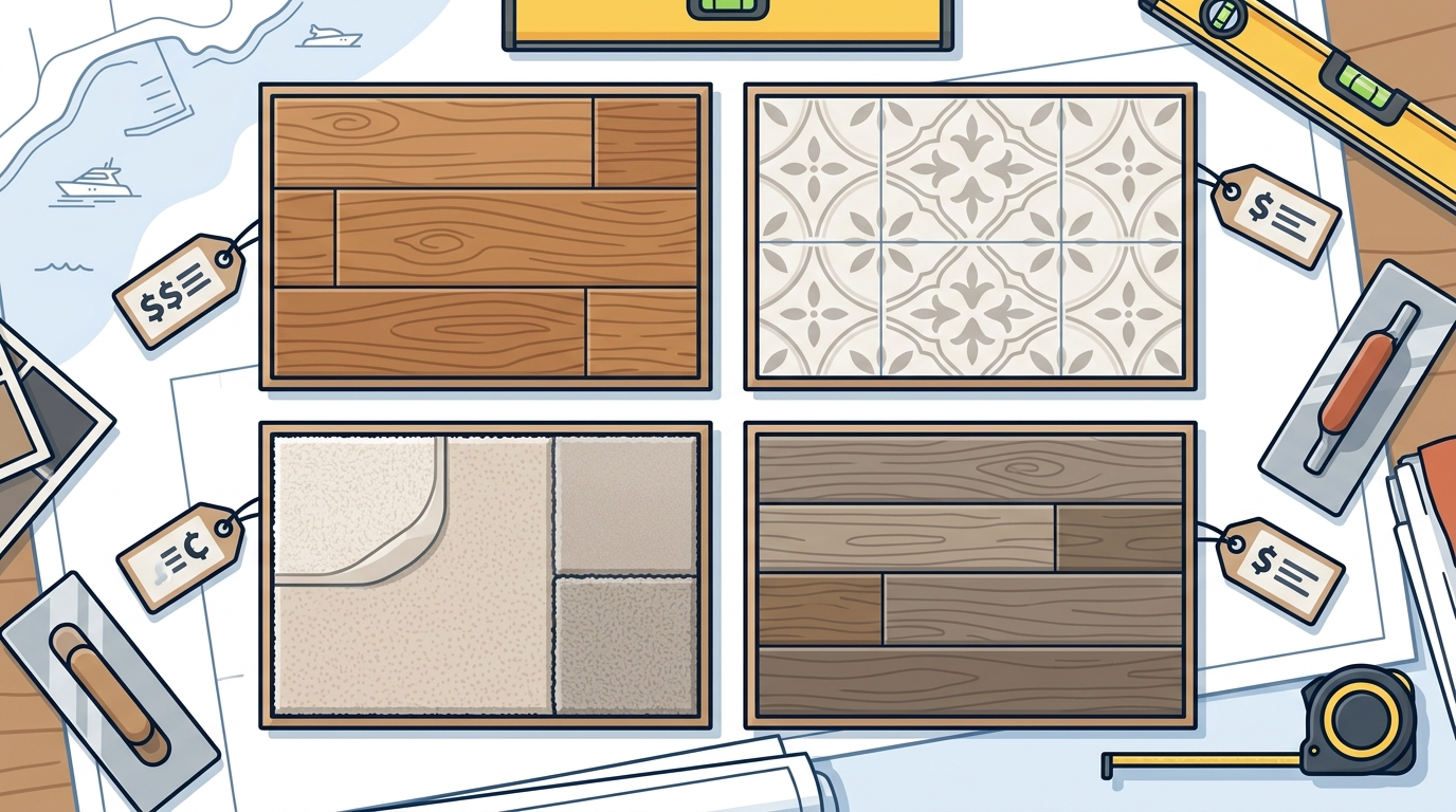 Newport Beach Flooring Installation Costs by Material Type